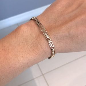 Versace gold and cristals bracelet